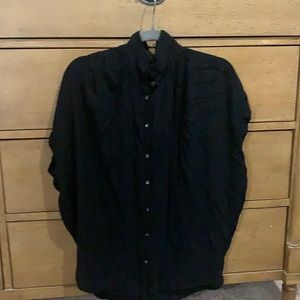 Madewell, Central drapery shirt, black